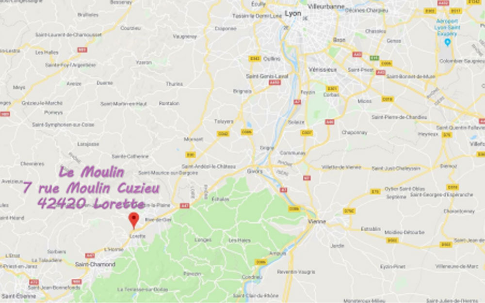 Accès rapide à l'A47 depuis l'appartement à Lorette, à proximité de Lyon et Saint-Étienne